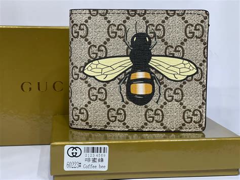 gucci bee wallet pink|Gucci wallet with bumble bee.